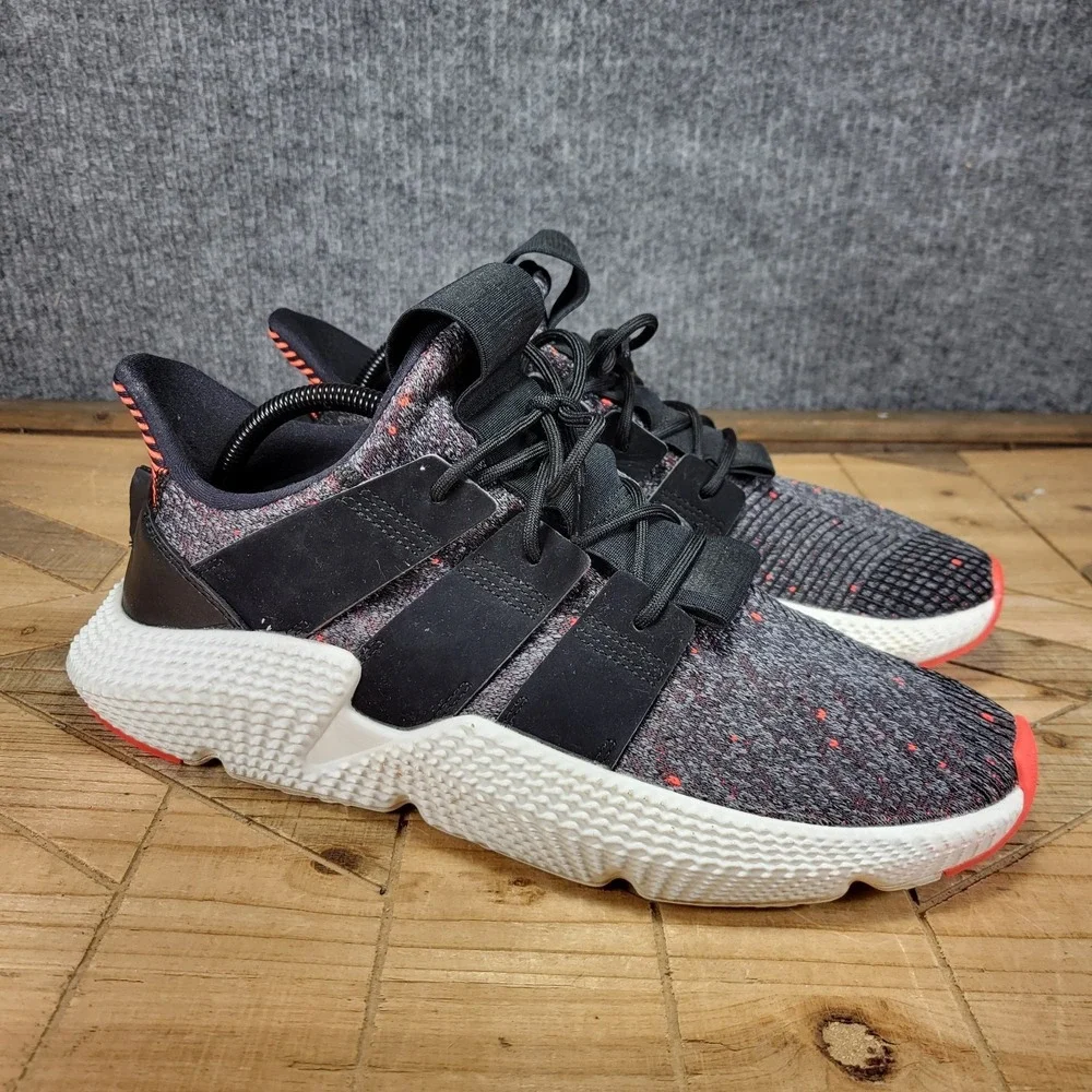Adidas Prophere Athletic Shoes Sneakers Men's SZ 10.5 Primeknit Black Red CQ3022